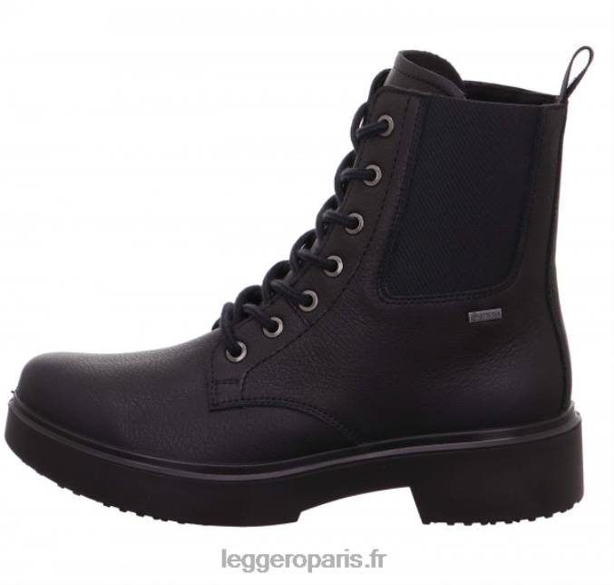 femmes 2JB20P315 Legero bottes à lacets angel noires