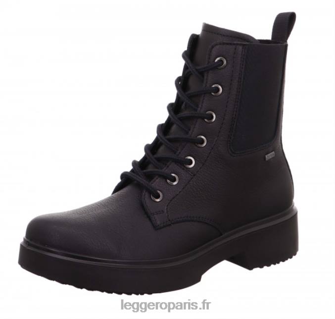 femmes 2JB20P315 Legero bottes à lacets angel noires